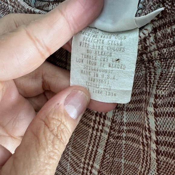 Vintage T&C Surf Designs Hawaii booty shorts plaid large - Picture 4 of 5